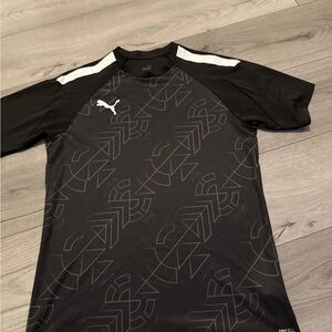 Puma Men's Black and White Graphic Jersey